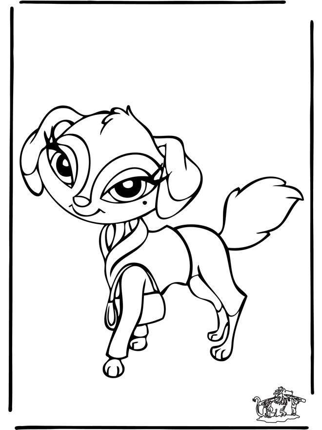 animals coloring pages pets and on the farm bratz dog