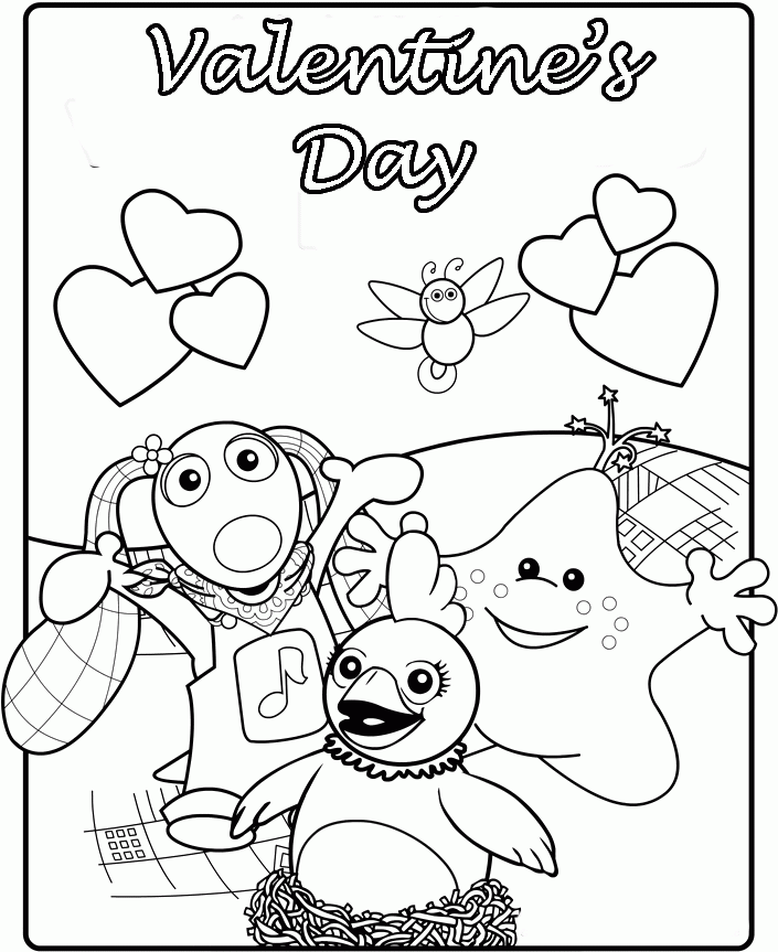 Bee My Valentine Coloring Pages - Valentine
