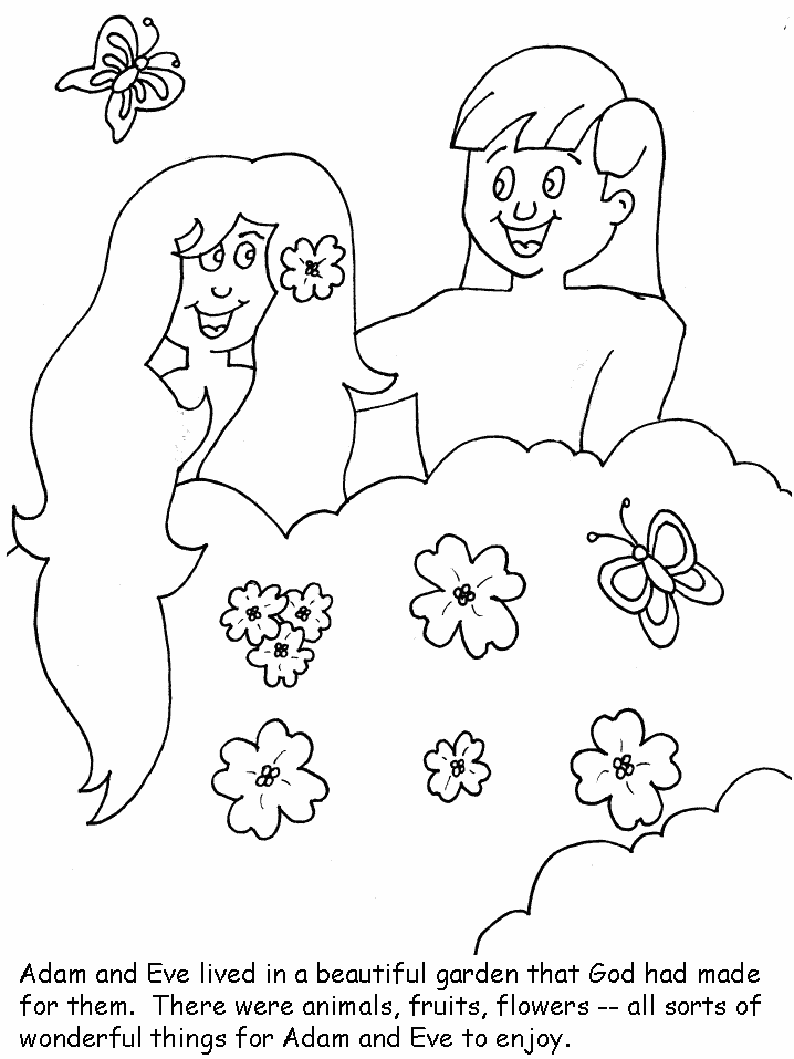 The Creation - Coloring Page
