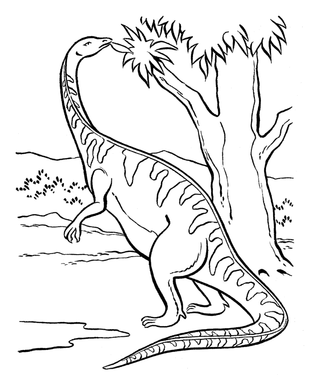 Coloring Dinosaur Plateosaurus Coloring For Kids - Dinosaur