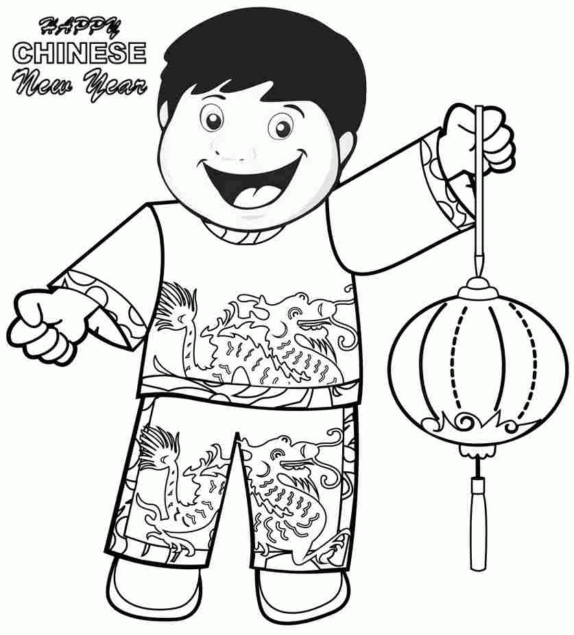 Free 2014 Wooden Horse Chinese New Year Coloring Sheets For