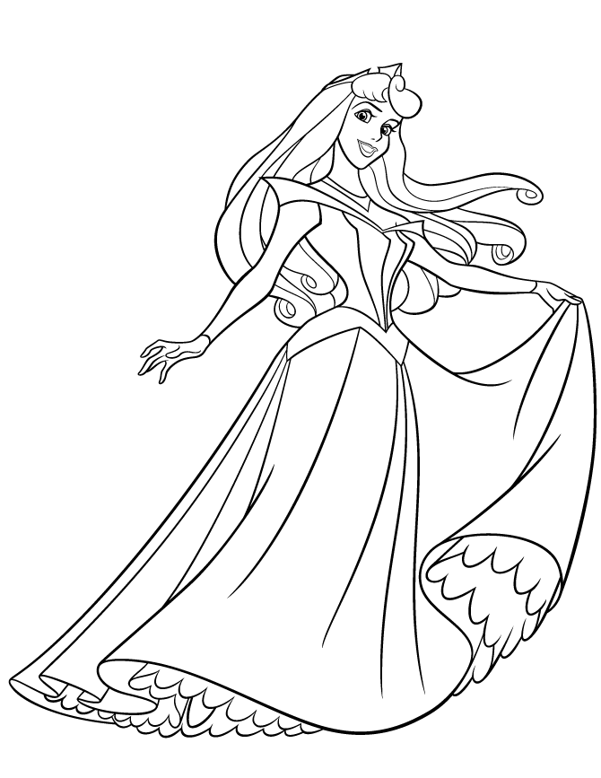 Princess Aurora Coloring Pages | Disney Movies Posters HD Wallpapers