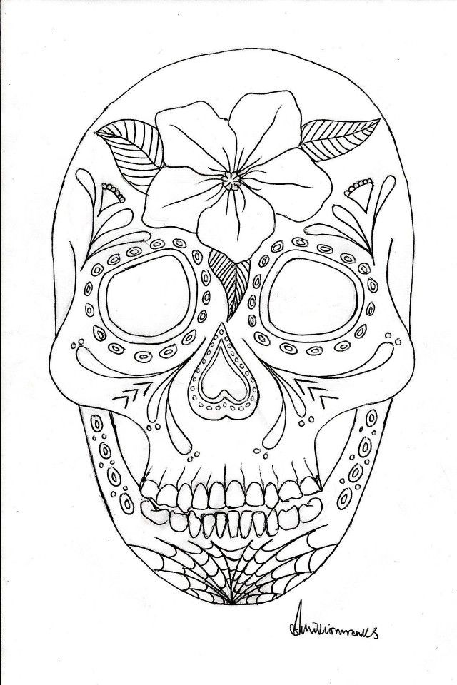 Coloring Pages Astounding Day Of The Dead Coloring Pages Picture