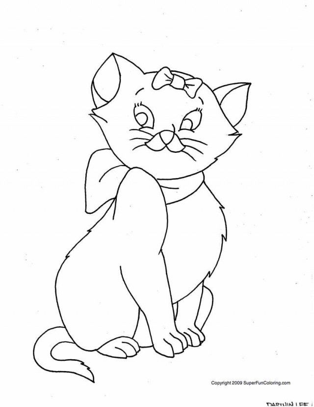 Free Printable Cat Coloring Page Printable Cat Coloring Pages