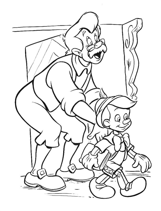 Coloring Page - Pinocchio coloring pages 12