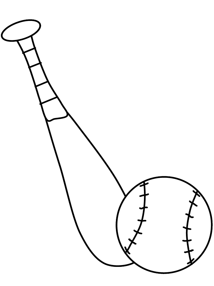 Baseball Bat Coloring Pages - Free Printable Coloring Pages | Free