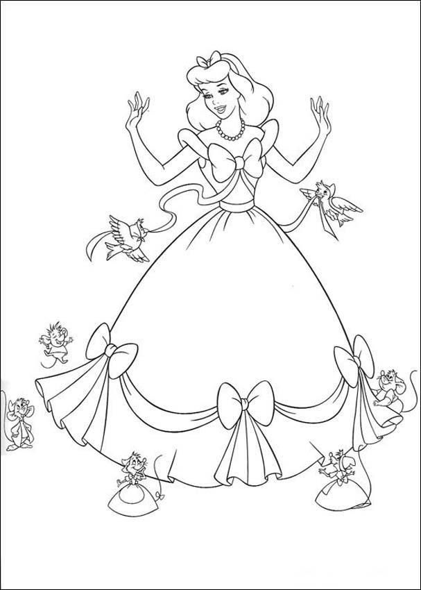 Cinderella 3 Free Coloring Print