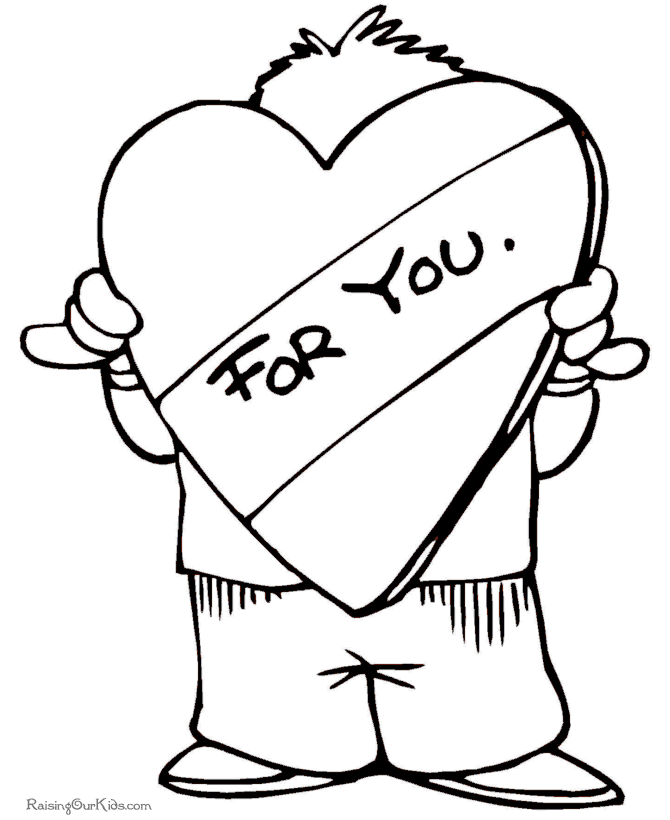 Free coloring page for Valentine - 013