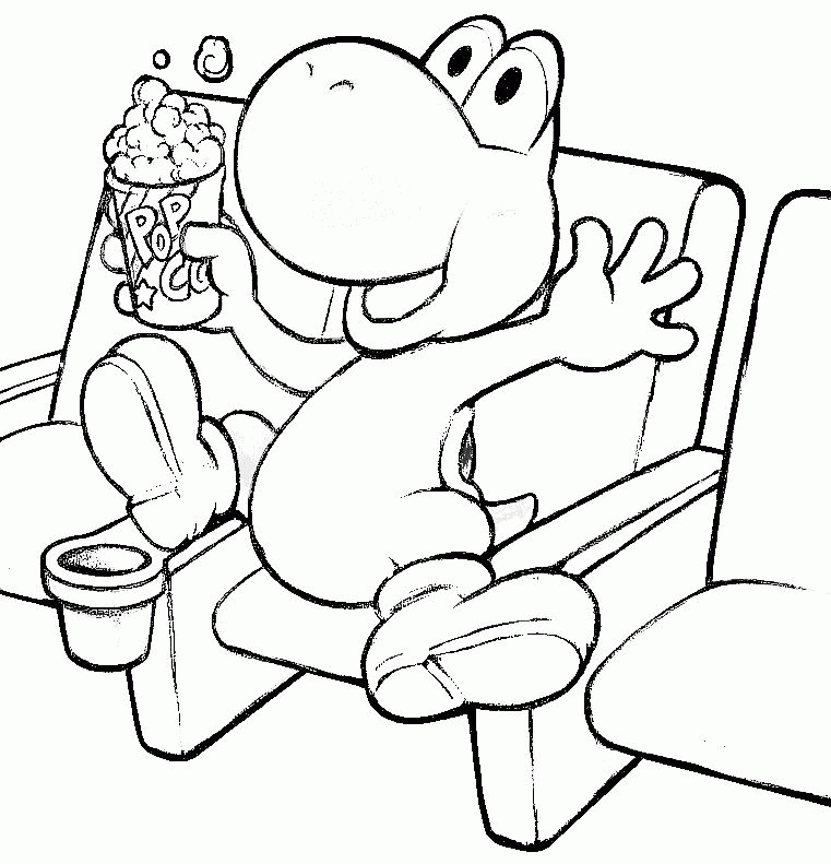 Yoshi Coloring Pages To Print - Free Printable Coloring Pages