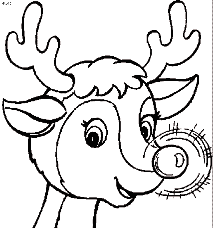 Rudolph Coloring Pages | Coloring Page