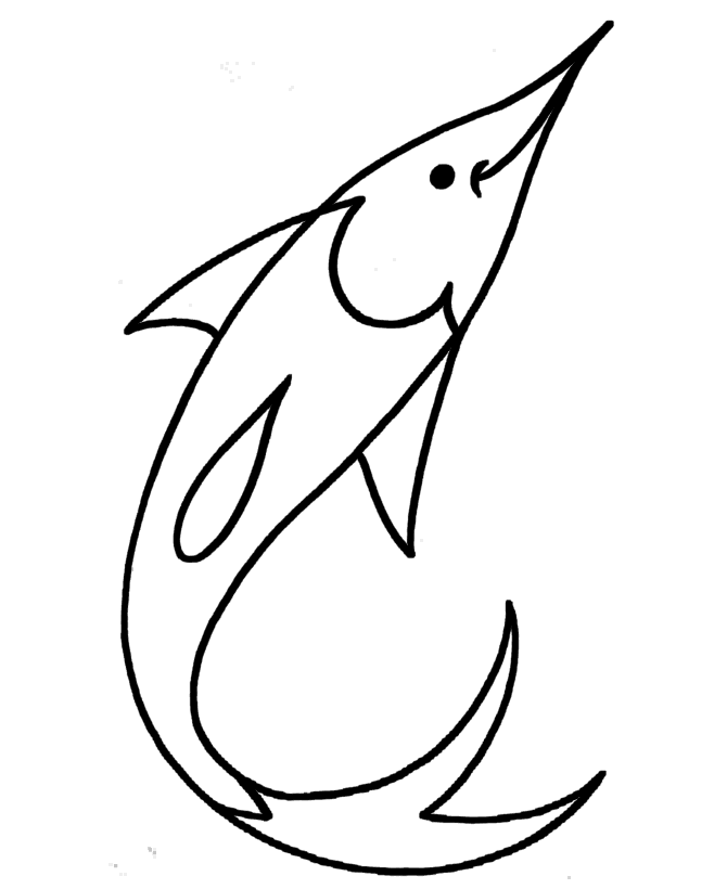Pre-K Coloring Pages | Free Printable Fish Pre-K Coloring page