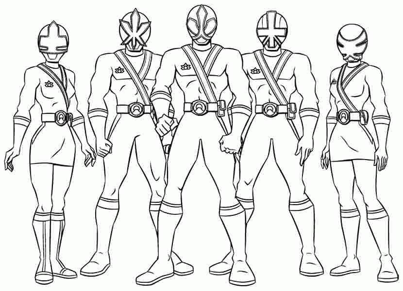 power rangers coloring pages : Printable Coloring Sheet ~ Anbu
