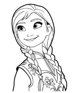 Young Anna Frozen Coloring Pages disney frozen coloring pages to ...