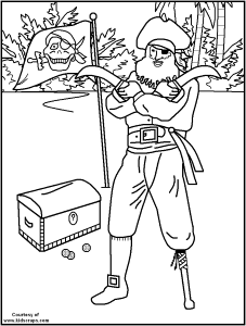 5 Best Images of Printable Parrot Coloring Pages Pirates - Pirate ...