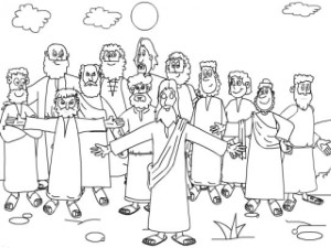 Jesus Chose Disciples Coloring Page, the twelve apostles of jesus ...
