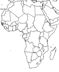 African Countries in World Map Coloring Page - Free & Printable ...