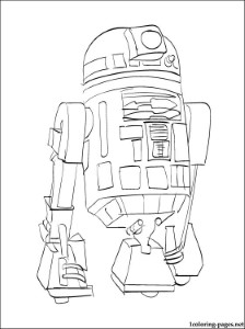 Star Wars R2-D2 coloring page | Coloring pages