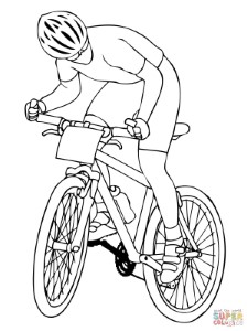 Cruiser Bicycle coloring page | Free Printable Coloring Pages