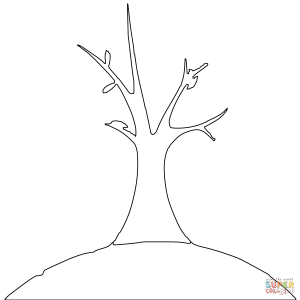 Bare trees coloring pages | Free Printable Pictures