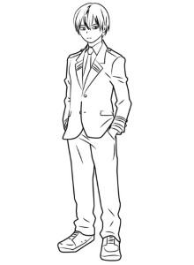 Todoroki from My Hero Academia Coloring Page - Free Printable Coloring Pages  for Kids