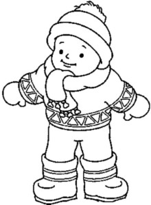 Winter Coloring Sheets For Kindergarten - Coloring Page