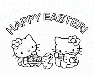 10 Pics of Hello Kitty Coloring Pages Happy Easter - Lotus ...