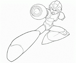 Megaman - Coloring Pages for Kids and for Adults