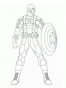 Free Printable Captain America Coloring Pages For Kids