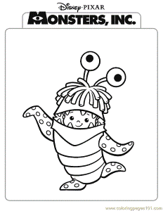 Coloring Pages Monsters Inc Coloring Page 12 (Cartoons > Monsters