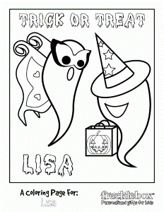 Free Personalized Halloween Coloring Pages