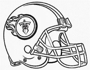 Football Helmet Coloring Pages Blank
