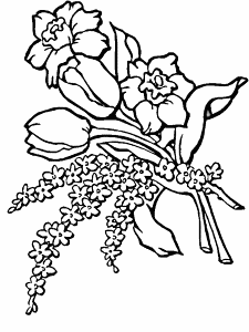 Flower5 Flowers Coloring Pages & Coloring Book