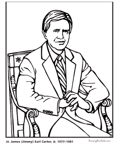 Jimmy Carter - Coloring pages 002