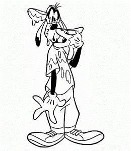 goofy coloring pages