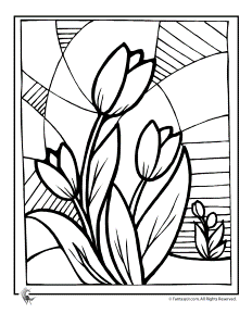 Coloring Pages Of Tulips - Free Printable Coloring Pages | Free