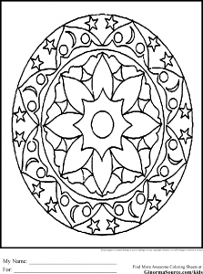 Geometric Patterns For Kids Intricate Design Coloring Pages 295016