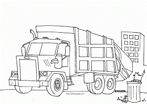 Garbage Truck Coloring Pages Truck Colouring Pages