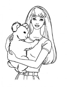 Coloring Pages Exclusive Barbie Coloring Page Picture Id 245386