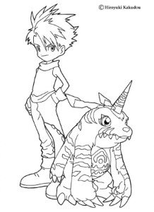 DIGIMON coloring pages : 32 free online coloring books