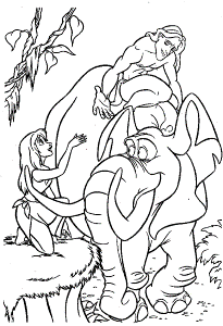 George Of The Jungle Coloring Pages | HelloColoring.com | Coloring