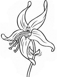 cartoon flowers Colouring Pages (page 3)