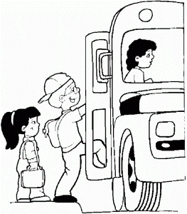 Preschool Coloring Pages Bus | Free Printable Coloring Pages