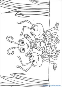 A Bugs life coloring pages - A bug