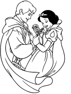 Coloring pages snow white and the seven dwarfs - picture 5