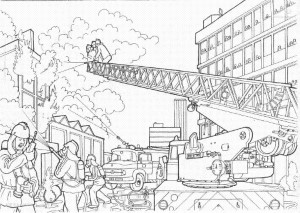 fire dept Colouring Pages (page 3)