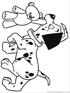 Coloring Pages Omalovanky 101 Dalmatinu 3 (Cartoons > 101