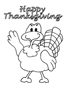Happy Thanksgiving Turkey Coloring Pages Printables - Picture 9