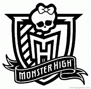 Monster High Monster High Logo Coloring Pages | Free Printable