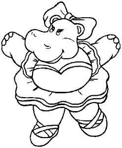 Hippo Coloring Drawing ~ Child Coloring