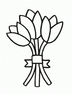 Wedding Bouquet 3 - Free Printable Coloring Pages